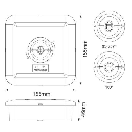 LED nödbelysning LED/2W/230V IP65 6000K