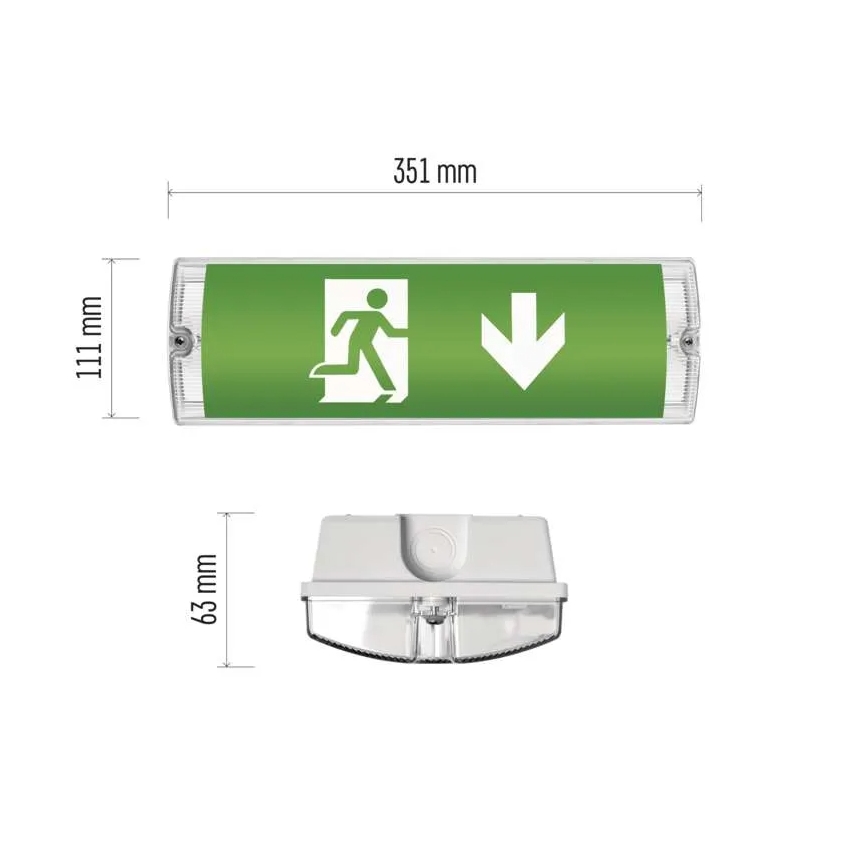 LED nödbelysning LED/3W/230V 6000K IP65