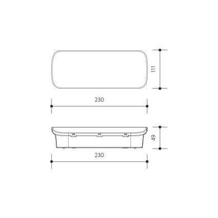 LED nödbelysning VIRGO EVO LED/1W/230V 6000K IP65
