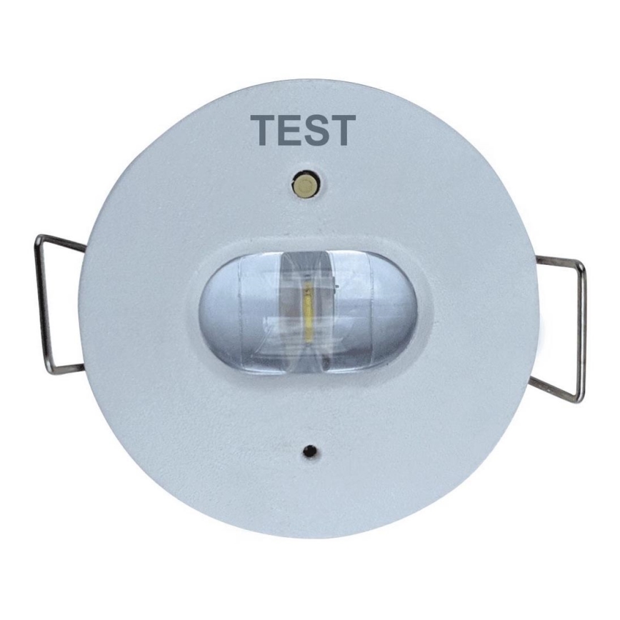 LED Nödfall upphängd taklampa GATRION LED/1W/230V 6000K