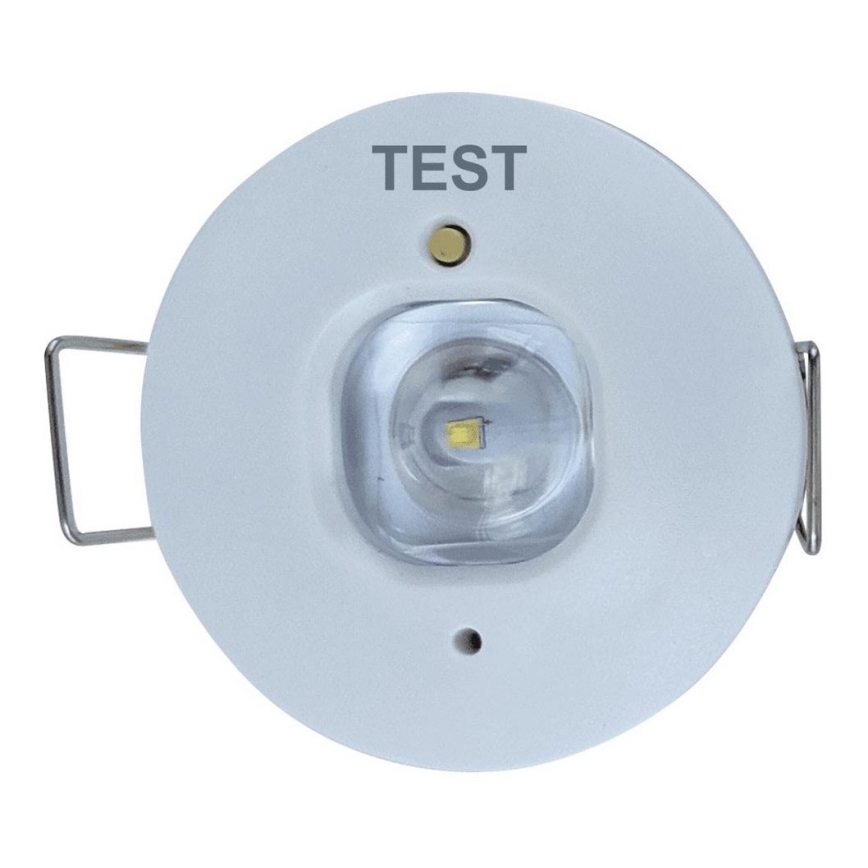 LED Nödfall upphängd taklampa GATRION LED/1W/230V 6000K