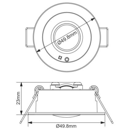 LED Nödfall upphängd taklampa LED/1,2W/230V 6000K
