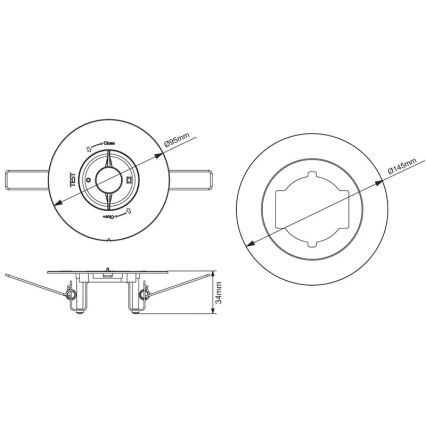 LED Nödfall upphängd taklampa LED/2W/230V 6000K