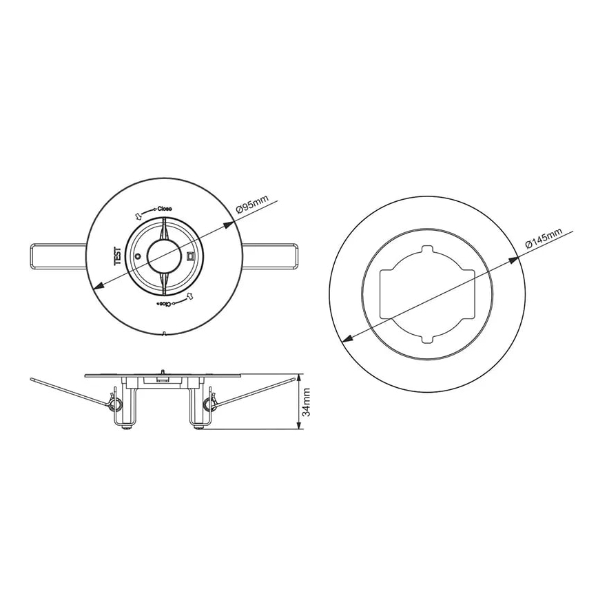 LED Nödfall upphängd taklampa LED/2W/230V 6000K