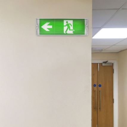 LED Nödljus EMERGENCY EXIT LED/3W/230V IP65 6000K 1200mAh