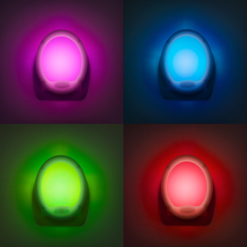 LED orienteringsbelysning för väggkontakt  LED/1,5W/230V flerfärgade