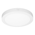 LED påbyggnads-/infälld panel 2-i-1, 18 W/230 V, 3000/4000/6000 K, Ø 22,5 cm, IP54, vit