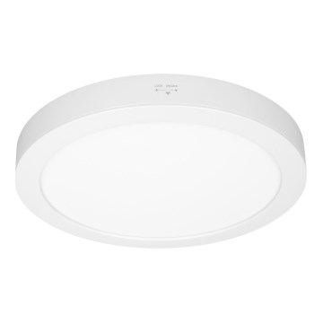 LED påbyggnads-/infälld panel 2-i-1, 18 W/230 V, 3000/4000/6000 K, Ø 22,5 cm, IP54, vit