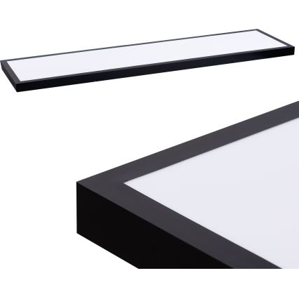 LED panel LED/60W/230V 4000K 30x120 cm svart
