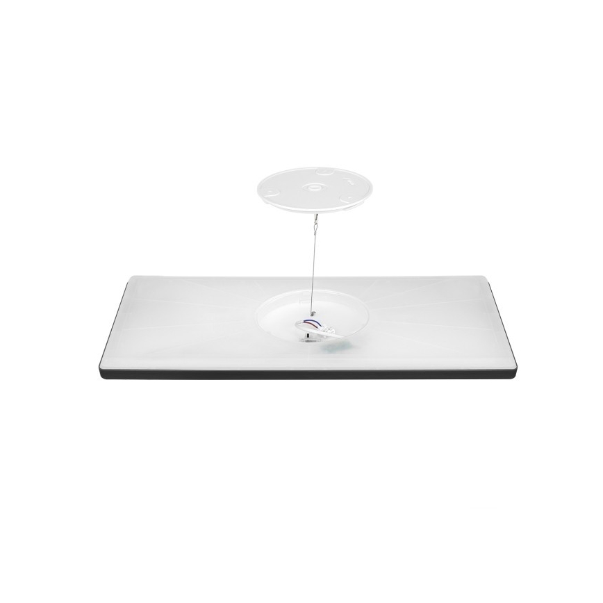 LED Infälld panel NIVERA LED/32W/230V IP54 3000/4000/6000K 29,5x59,5 cm svart