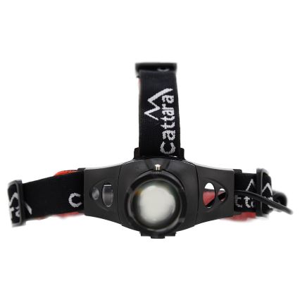LED Pannlampa LED/3W/3xAAA IP44 svart/röd