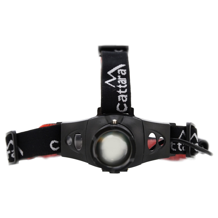 LED Pannlampa LED/3W/3xAAA IP44 svart/röd