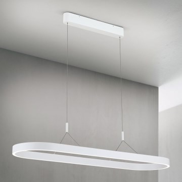 LED-pendel med vajer CARRARA LED/80W/230V 2700/3000/4000K vit