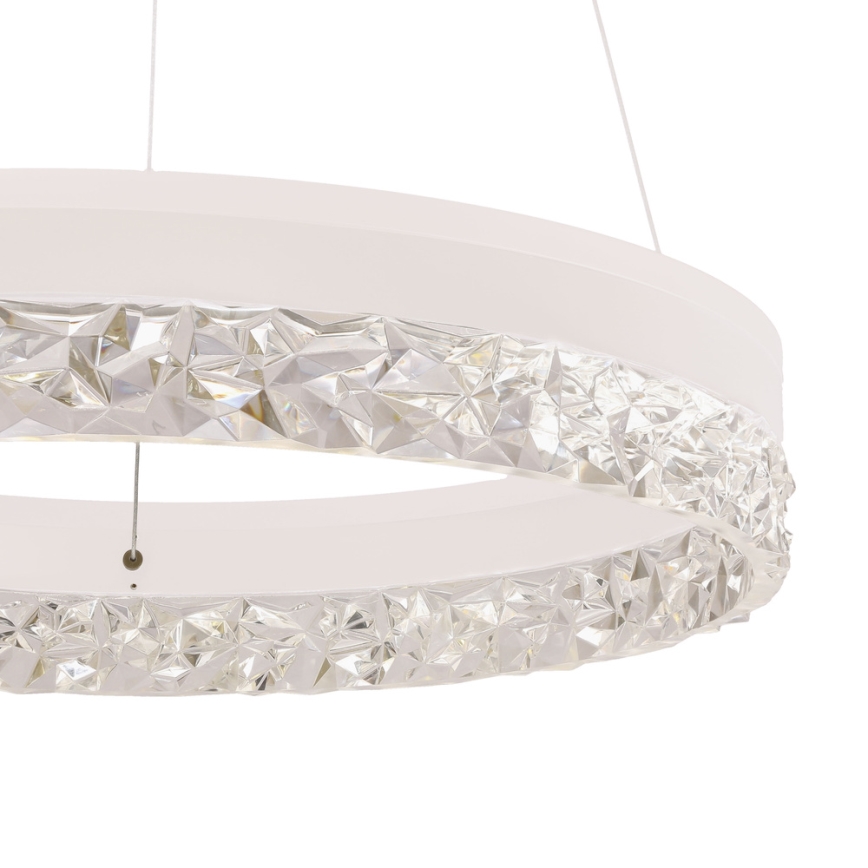 LED-pendel med vajer FROZI LED/32W/230V Ø 50 cm vit