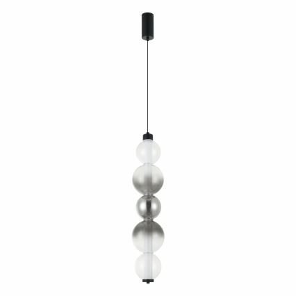 LED-pendel på vajer LUMMI LED/19W/230V svart/rökfärgad