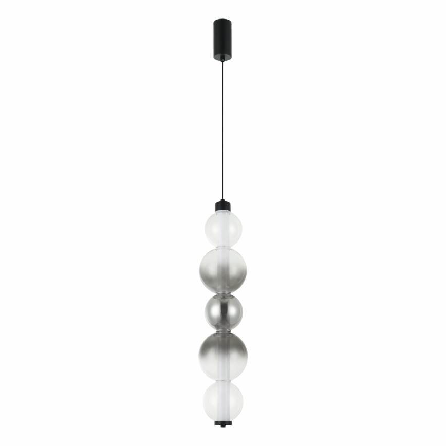 LED-pendel på vajer LUMMI LED/19W/230V svart/rökfärgad