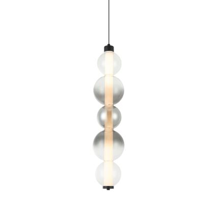 LED-pendel på vajer LUMMI LED/19W/230V svart/rökfärgad