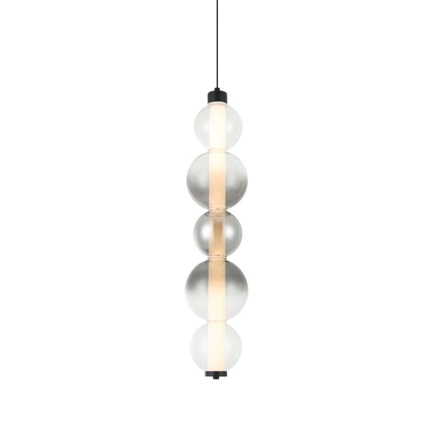 LED-pendel på vajer LUMMI LED/19W/230V svart/rökfärgad