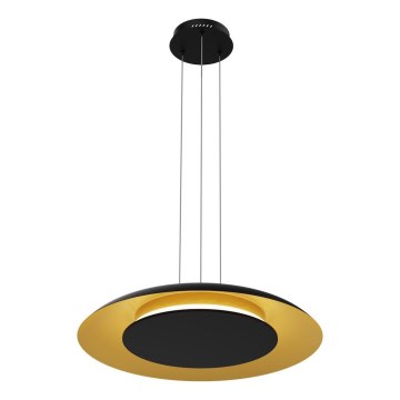 LED-pendel på vajer PIATTINO LED/30W/230V 2700/3200/4000K Ø 40 cm svart/guld