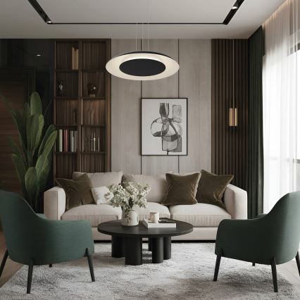 LED-pendel på vajer PIATTINO LED/30W/230V 2700/3200/4000K Ø 40 cm svart