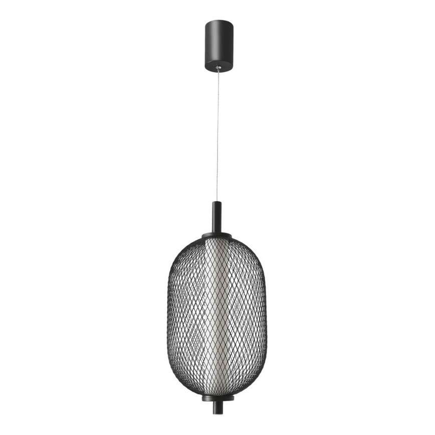 LED-pendel på vajer PUMA 10W/230V Ø 15 cm svart