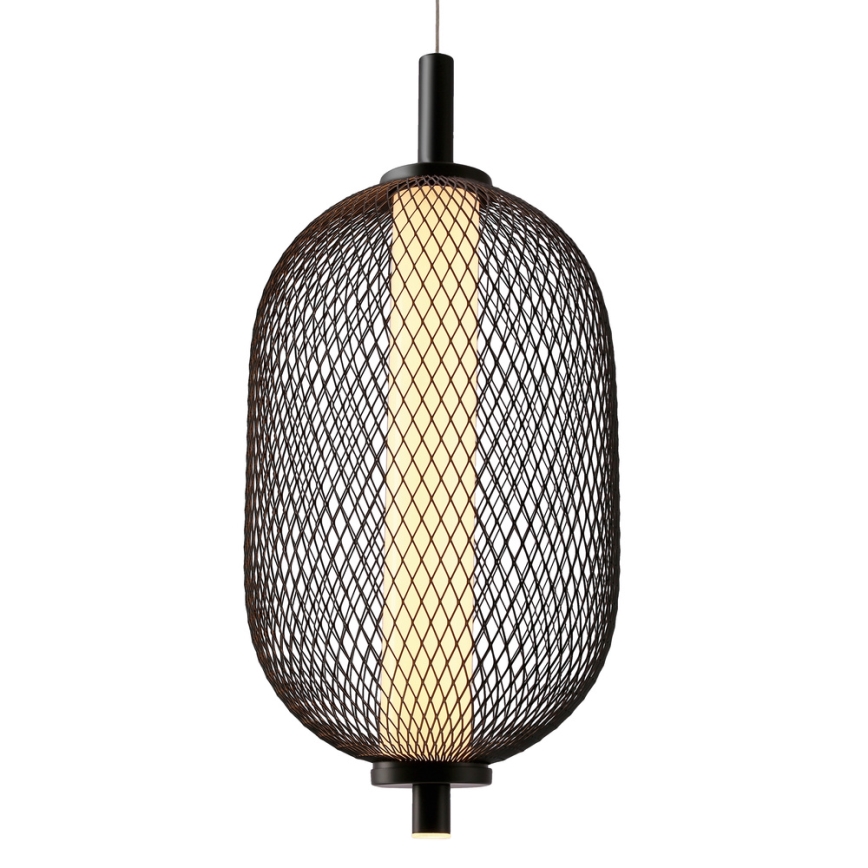 LED-pendel på vajer PUMA 10W/230V Ø 15 cm svart
