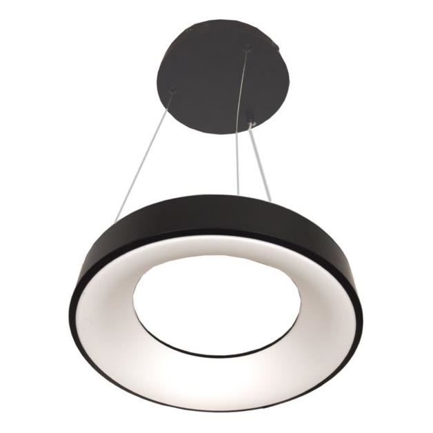 LED-pendel på wire DRAX LED/32W/230V 4000K Ø 38 cm svart