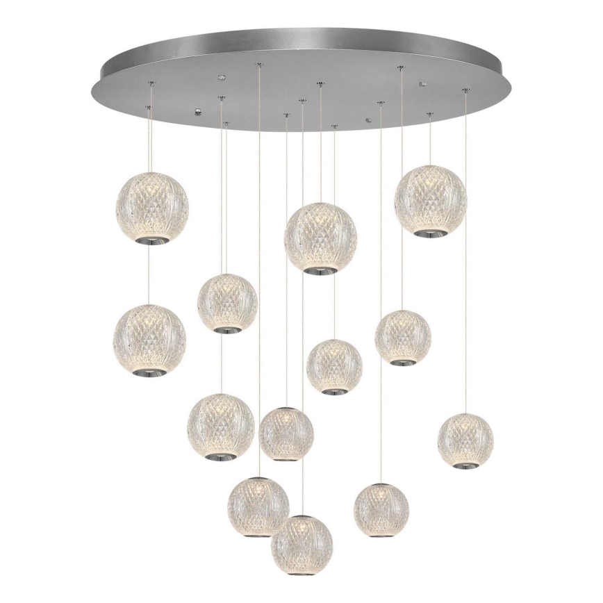 LED Pendellampa CREMONA 13xLED/5W/230V 3000K matt krom