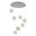 LED Pendellampa CREMONA 7xLED/5W/230V 3000K matt krom