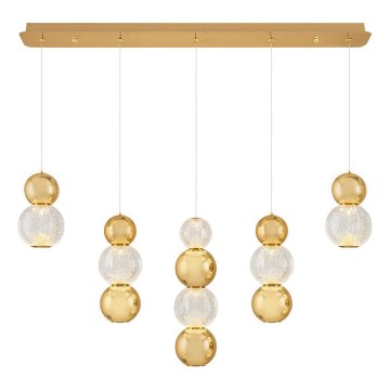 LED Pendellampa CREMONA LED/27W/230V 3000K guld