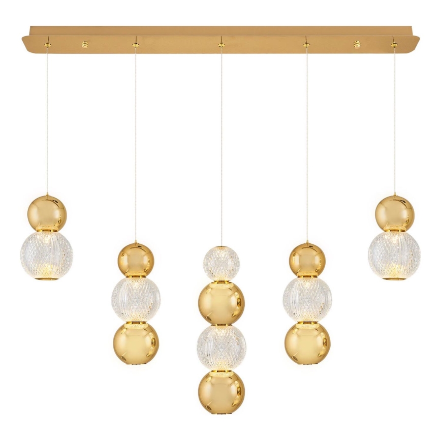 LED Pendellampa CREMONA LED/27W/230V 3000K guld