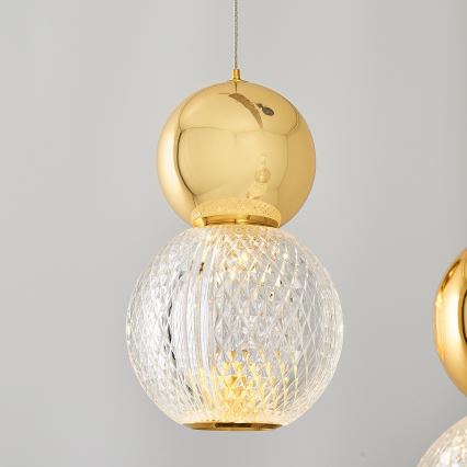 LED Pendellampa CREMONA LED/27W/230V 3000K guld