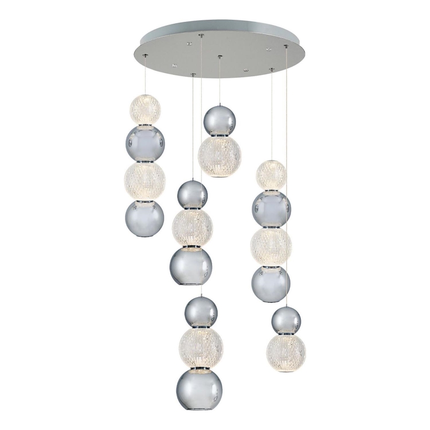 LED Pendellampa CREMONA LED/34W/230V 3000K matt krom