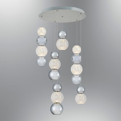 LED Pendellampa CREMONA LED/34W/230V 3000K matt krom
