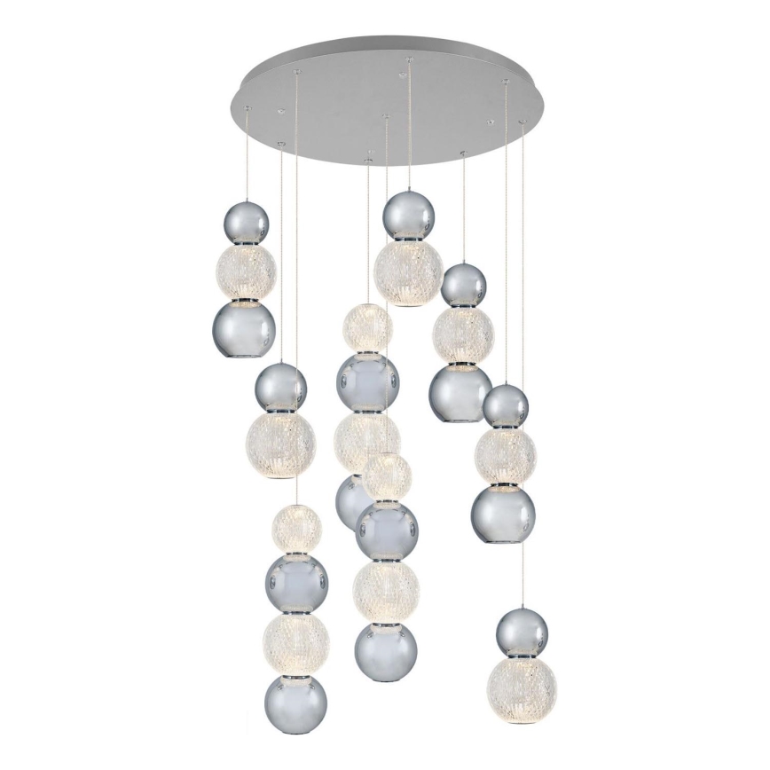 LED Pendellampa CREMONA LED/51W/230V 3000K matt krom