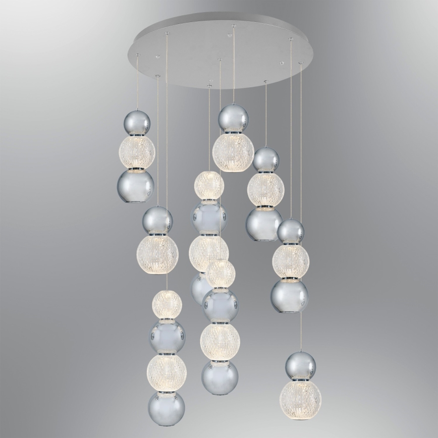 LED Pendellampa CREMONA LED/51W/230V 3000K matt krom
