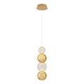 LED Pendellampa CREMONA LED/7W/230V 3000K guld