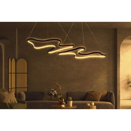 LED pendellampa DUPLE ARTISAN LED/80W/230V 4000K svart
