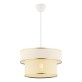 LED Pendellampa ERO 1xE27/60W/230V krém / zlat