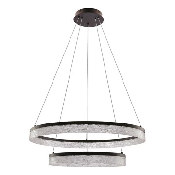 LED-Pendellampa FROZI LED/38W/230V Ø 60 cm svart