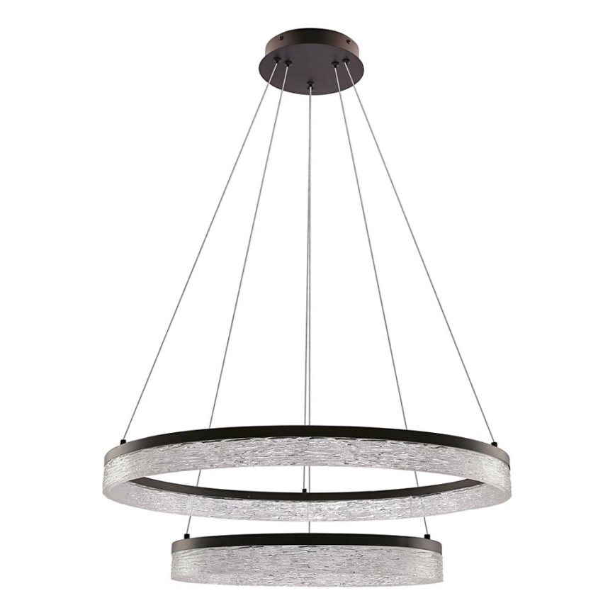 LED-Pendellampa FROZI LED/38W/230V Ø 60 cm svart