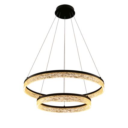 LED-Pendellampa FROZI LED/38W/230V Ø 60 cm svart