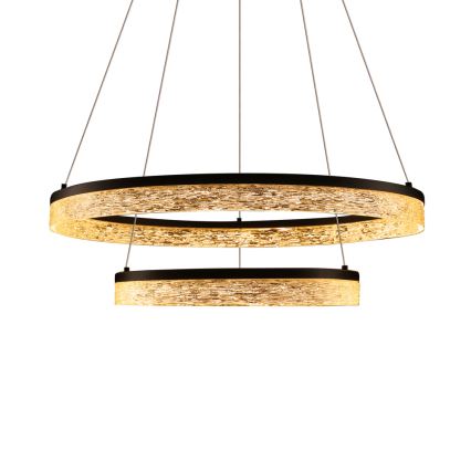 LED-Pendellampa FROZI LED/38W/230V Ø 60 cm svart