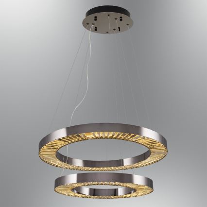 LED pendellampa JESI LED/140W/230V 3000K 100 cm silver