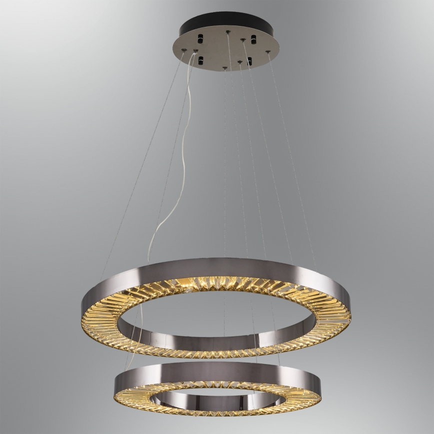 LED pendellampa JESI LED/140W/230V 3000K 100 cm silver