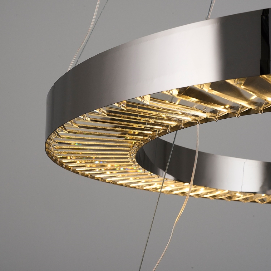 LED pendellampa JESI LED/140W/230V 3000K 100 cm silver