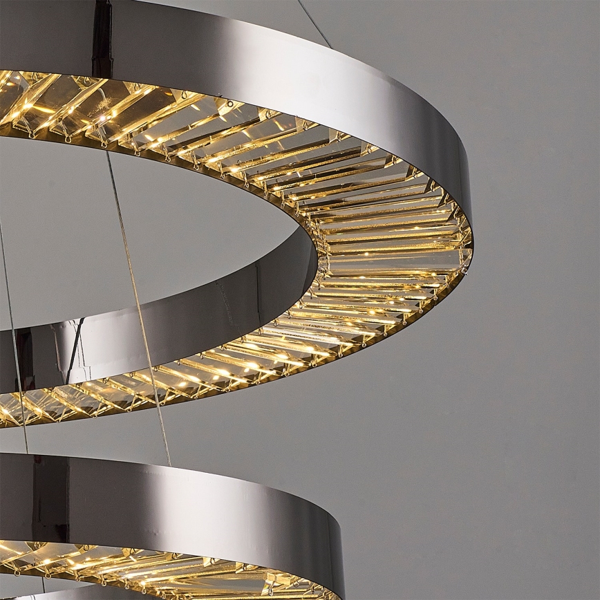 LED pendellampa JESI LED/140W/230V 3000K 100 cm silver