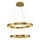 LED Pendellampa JESI LED/140W/230V 3000K diameter 100 cm brons