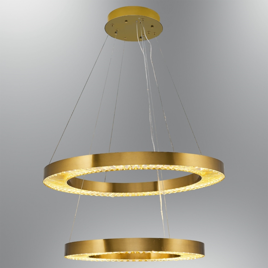 LED Pendellampa JESI LED/140W/230V 3000K diameter 100 cm brons