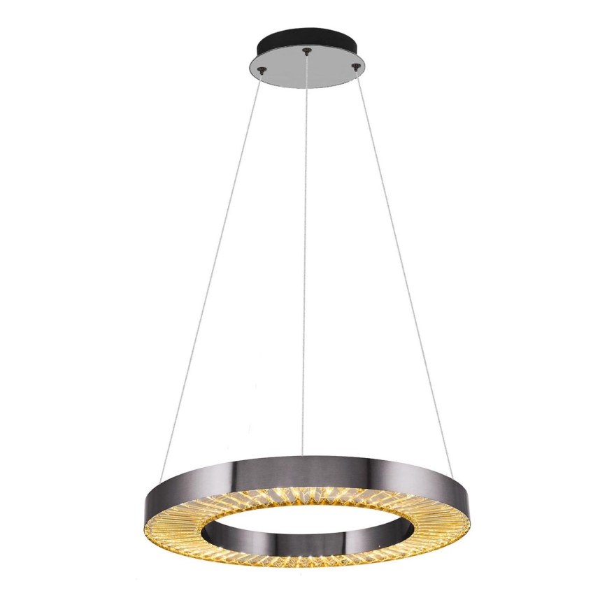 LED Pendellampa JESI LED/35W/230V 3000K diameter 60 cm silver